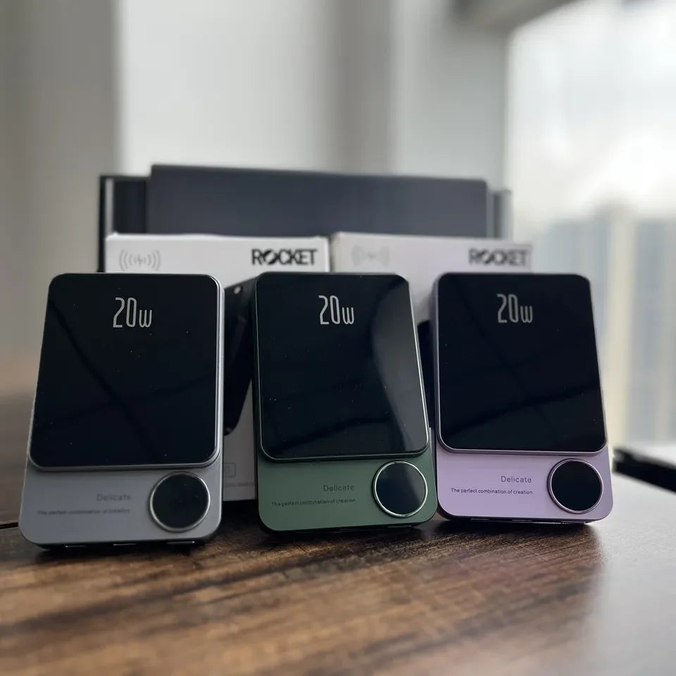 MagCharge Pro™ – 10000mAh Magnetic Power Bank with Fast Charging